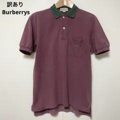 訳あり Burberrys バーバリーズ ワインレッド ポロシャツ M