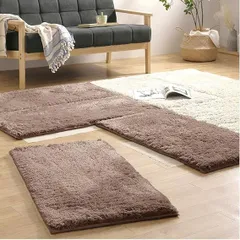 【在庫処分】アイリスプラザ ラグ カーペット マット ジョイントマット タイルカーペット 組み合わせ 約50×100cm ジョイントラグ JTR-S5010 ブラウン