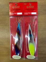 メサイアショート　チャートイエローゼブラグロー　3本　シーフロアコントロール シーフロアコントロール メサイア ショート 180g チタン