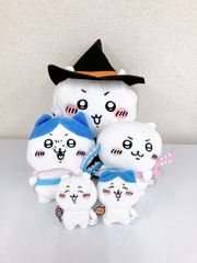 ＃ちいかわ　ハチワレ　ぬいぐるみ　ストラップ　5点セット　【ホビー】【2】