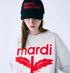 新作Mardi Mercredi マルディメクルディパーカー ココナッツ・ロゴ