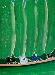 セルジュ・ラシス「三色の駿馬」リトグラフ　箔押し　作家直筆サイン　版画　馬　乗馬 セルジュ・ラシス「三色の駿馬」リトグラフ 箔押し 作家直筆