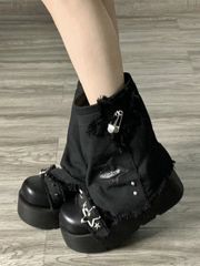 DimMoire ファー×スタッズサンダル Black / L - メルカリ