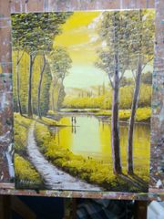 黄色絵画風水金運