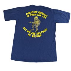 JERZEES Tシャツ シングルステッチ U.S. NAVY DIVERS　Mサイズ　US古着　ヴィンテージ