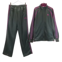 adidas アディダス トレーニング トラックジャケット 上下 セットアップ L グレー ジャージ メンズ 古着