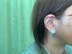 ブルーキャッツアイ　ピアス
