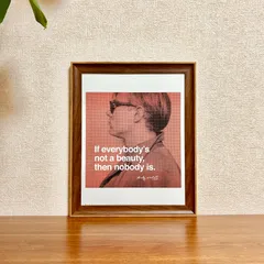 新品☆額縁付アートポスター(BRUCE MCGAW GRAPHICS)☆アンディ・ウォーホル（Andy Warhol）☆ポップアート☆If Everybody‘s not a beauty, then nobody is☆自画像☆161