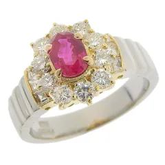 にゃお様JH249☆高級 ダイヤモンド0.31ct コンビ リング 鑑別付