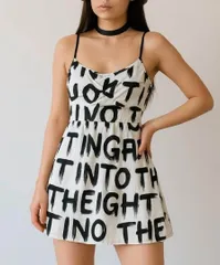 y2k 00s fairygrunge フェアリーグランジ キャミワンピ ロゴ バレエコア   森ガール   グランジファッション   量産型女子   地雷系   韓国ファッション   ガーリーファッション   サブカル系