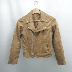 ◇ ⊇ mysty woman ミスティウーマン 長袖 ジャケット サイズS ブラウン系 レディース E  【1506190004235】