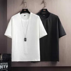 種類2：M/H：A11 白スーツ   メンズ ファッション 服 男性用 オシャレ シンプル 大人 かっこいい 大きいサイズ ストリート 紳士服 リネン 半袖 T シャツ 夏 無地 綿 スウェットシャツ カジュアル