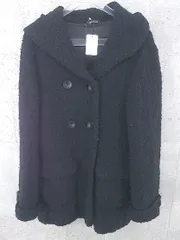 ■ COMME CA DU MODE コムサデモード フード付き 長袖 コート 11 ブラック *  【1002799830782】