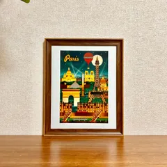 新品☆額縁付アートポスター☆Lantern Press（ランタンプレス）☆ヴィンテージ風ポスター☆アートデザイン☆Paris☆358