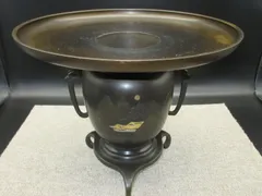 ♥銅製　薄端 　５kg　花瓶　花器　骨董　古玩 Yahoo!オークション -「銅器 薄端」(アンティーク、コレクション