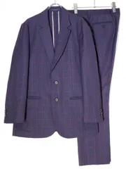 PAUL SMITH LONDONポールスミス ロンドン SOHOウインドペンチェック サマーウールセットアップ スーツ ジャケットパンツ【上L 下80】【MSTA70767】