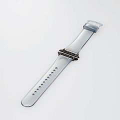 Apple Watch用クリアバンド(45/44/42mm) クリアブラック