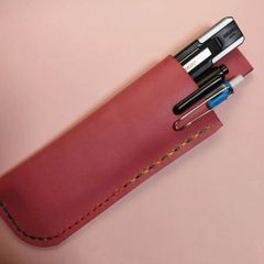カッターナイフ•ホルダー　手縫い革ケース