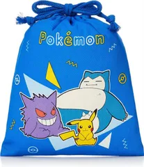 [ポケットモンスター] ポーチ 巾着S ボーイズ ブルー HPK6-650　キャラクター巾着　 巾着 コップ袋 小物入れ ポーチ 入園 入学 コップ袋 給食袋　歯ブラシ袋　巾着　ランチ