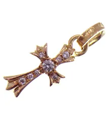 クロムハーツ CHROME HEARTS 【 22K CRS BBYFAT P/DMND 】 ベイビーファット PAVE ダイヤ チャーム ゴールド ネックレストップ 41808のサムネイル