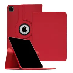【数量限定】Pro 12.9 インチ ipad 2022/2021/2020 スタンド 保護 画面360°回転 カバー オートスリープ ケース 耐衝撃 第4世代 アイパッド 第5世代 プロ 12.9 第6世代 インチ Pro12.9 ケース iPad レッド