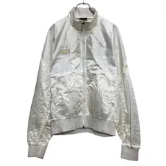 KAPPA ナイロン ジャケット カッパ L ホワイト ブルゾン フルジップ 古着卸 アメリカ仕入 a610-6367