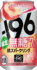 -196無糖 桃スパークリング 350ml 22本 4901777433670/002155