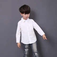 ☆ Aタイプ ☆ 140cm ☆ 子供シャツ ブラウス おしゃれ shirt15 ブラウス シャツ キッズ 長袖 ワイシャツ 子供シャツ フォーマルシャツ フォーマル 襟付き 前開き 無地 おしゃれ 子供 男の子 女の子 子ども こども トップス ユニセックス