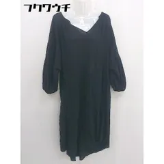 ◇ ◎ titivate スタンドカラー Vネック ボリュームスリーブ 長袖 膝下丈 ワンピース サイズ S ホワイト レディース  【1109020001765】