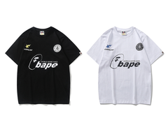 在庫一掃★アベイシングエイプA BATHING APE★サッカーSOCCER　Tシャツ 2カラー　ユニセックス