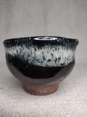 唐津焼　朝鮮唐津　黒釉建水　時代箱　M　R4871 Kシリーズ 唐津釉 | 陶芸ショップ.コム / 陶芸用品・陶芸材料の