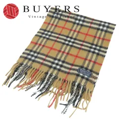 【中古】 バーバリーズ マフラー ノバチェック カシミヤ ベージュ系 タグ付き 小物 アパレル レディース メンズ Burberrys