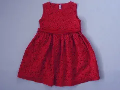 イルグッフォ il gufo マメール アウトレット 子供服 女の子 6歳 約 110cm ワンピース 赤 レース ノースリーブ 春 夏 ★2 ガールズ 女児 キッズ 【中古】 ユーズド リサイクル こどものサムネイル