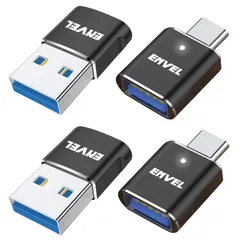 ENVEL USB Type C 変換アダプタ USB 3.0 アダプター 急速充電と高速データ転送 OTGコンバーター Apple Watch iPhone 11 12 13 14 15 Galaxy S24 S23 S22 iPad Air 4 5 Min