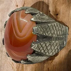 指輪 17号 オレンジ カーネリアン インディアンジュエリー リング アクセサリー ビンテージ 50s ~ 60s 70s 80s 90s 天然石 無骨 希少 サントドミンゴ族 メンズ レディス 一点物 インディアン ジュエリー 2025  2980 p20/