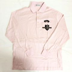 長袖ポロシャツ　ムッシュパリス　MONSIEURPARIS　Мサイズ　ピンク　トップス　ゴルフウェア　スポーツウェア　アウトドア　日焼け対策　紫外線対策　冷房対策　AKT7-8