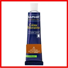 【送料無料 】19 フォーン [サフィール ブルー] 革製品 合皮のキズかくし レノベイティング カラー 補修 クリーム チューブ 25ml 靴 バッグ ジャケ