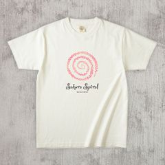 グラフィックロングTシャツ　Sakura Spiral Color