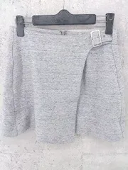 ◇ snidel スナイデル 巻きスカート風 ミニ 台形 スカート 0 グレー *  【1002797515872】