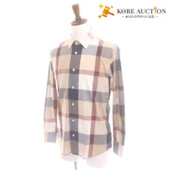 ■ ブラックレーベル クレストブリッジ シャツ ジャケット 長袖 トップス アウター 襟 チェック柄 メンズ M マルチカラー 白 ネイビー系
