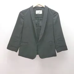 ◇ BEAUTY & YOUTH ボタンなし 羽織 薄手生地 両サイドポケット 長袖 ジャケット 表記なし ブラック レディース E  【1310050011796】