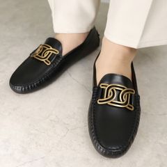 お値下げTOD'S レザー ローファー ドライビングシューズ ブラック