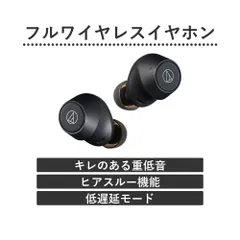 フルワイヤレスイヤホン ブラック ATH-CKS30TW BK [ワイヤレス(左右分離) /Bluetooth対応]のサムネイル