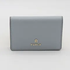 美品 フルラ コインケース ゴールド金具 薄水色カラー レディース KRK 2000000 NSK