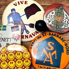 ⑩ 70s 80s vintage 古着 缶バッチ 缶バッジ 13個 セット 缶バッジ ビンテージ アンティーク H 50s ~ 60s 70s 80s 90s 00s