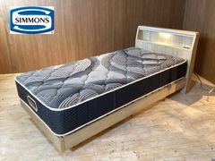 訳あり特価　展示未使用 SIMMONS シモンズ シングルベッド デクスター150 7.5インチ両面タイトトップマットレス付き