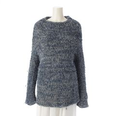 マルタンマルジェラ 99AW look13 ヴィンテージ 白タグ ハイネック 変形 デニムニット セーター トップス インディゴ ブルー M【中古】