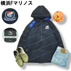 【定番】 横浜Fマリノス フーデット ウィンド ジャケット 中綿 裏起毛 LL ネイビー サッカー フットボール スポーツ ウェア ジャンパー Jリーグ グッズ メンズ