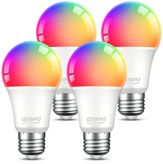 Gosund WiFiスマート電球 LED電球 ランプ マルチカラー 4個セット