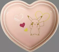 【中古】皿・茶碗 ピカチュウ スタッキングハートプレート 「一番くじ Pokemon for you～Happiness room collection～」 E賞